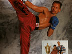 Kick-Box Plakat mit Mike Kuhr aus der Zeitschrift KARATE budo journal